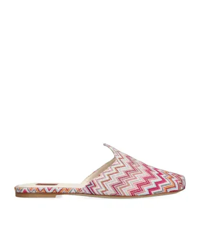 Missoni Zigzag Alicudi Mules In White