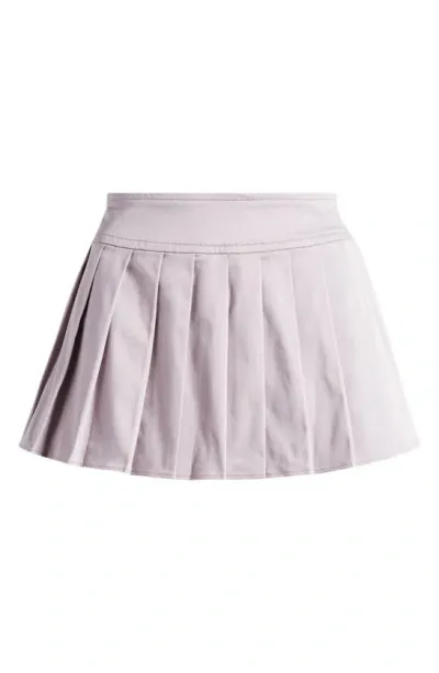 Mistress Rocks Pleated Twill Skirt In Smoke