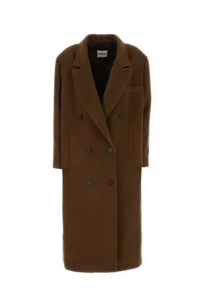 Miu Miu Coats In Brown