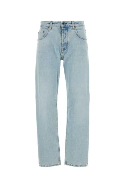 Miu Miu Denim Jeans In Light Blue