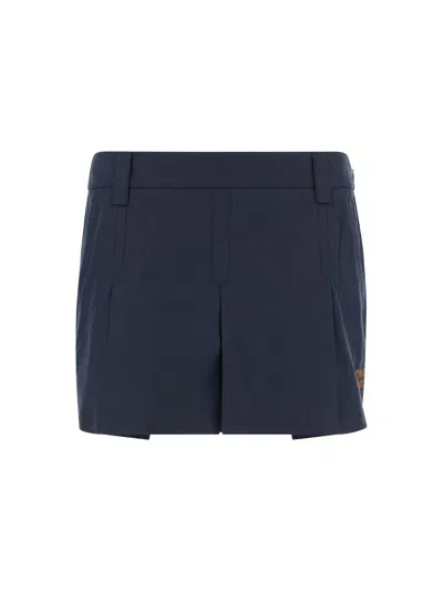 Miu Miu Mini Skirt In Blue