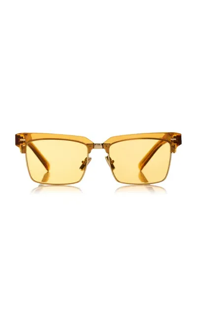 Miu Miu Square-frame Acetate Sunglasses In Orange