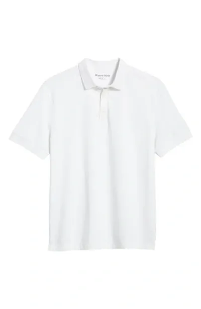 Mizzen + Main Kent Solid Performance Polo In White