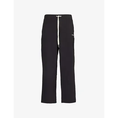 Mki Miyuki Zoku Mki Miyuki-zoku Mens Black Straight-leg Mid-rise Woven Trousers