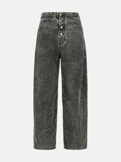 Mm6 Maison Margiela Gray Cotton Jeans In Grey