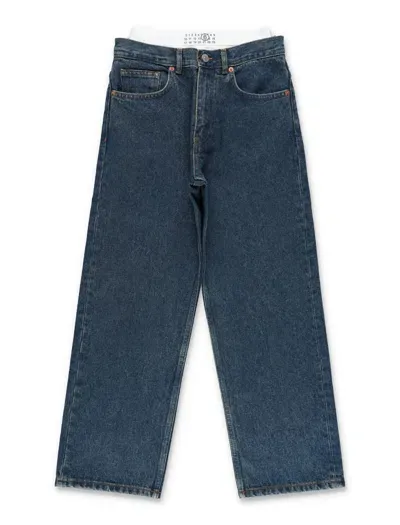 Mm6 Maison Margiela Kids' Jeans 5 Pockets In 蓝色