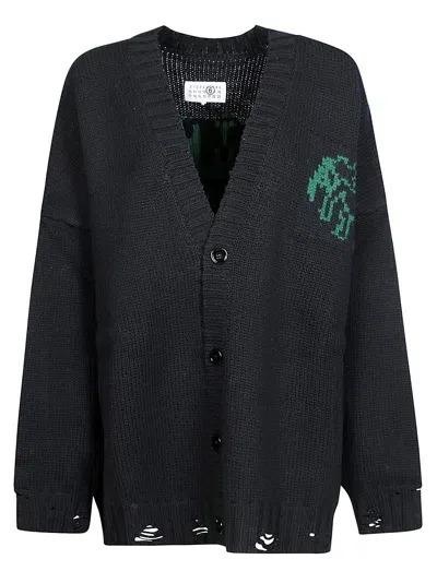 Mm6 Maison Margiela Mm6 Cardigan In Green