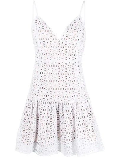 Mmk Cotton Short Dress In White