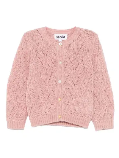 Molo Babies' Gili Cardigan In Pink