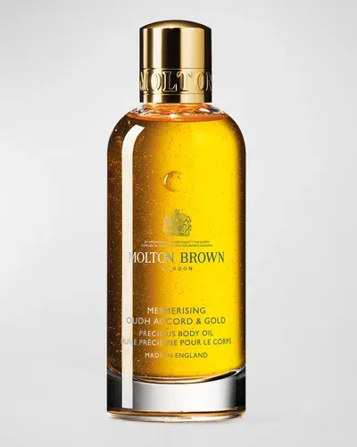 Molton Brown Mesmerizing Oudh Accord And Gold Precious Body Oil, 3.3 Oz. In White