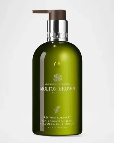 Molton Brown Reviving Rosemary Bath & Shower Oil In Gel, 300 ml In Green