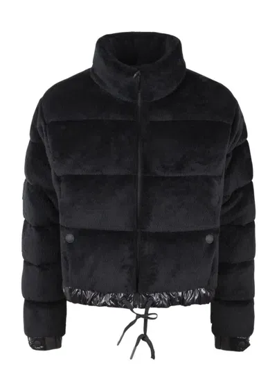 Moncler Grenoble Turtleneck Down Jacket In Black