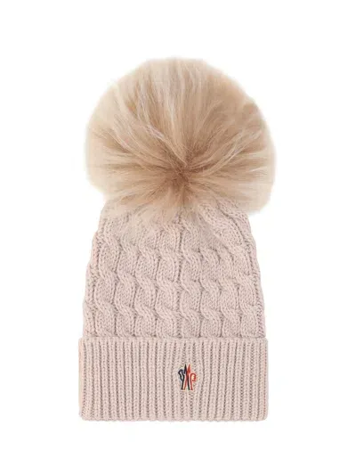 Moncler Beanie Hat In Pink