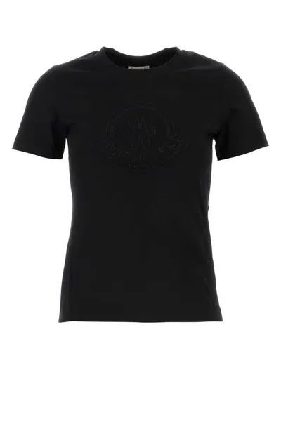 Moncler Black Cotton T-shirt