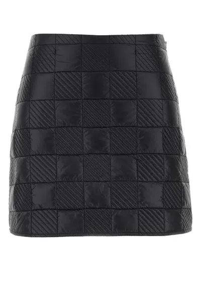 Moncler Black Nylon Mini Skirt