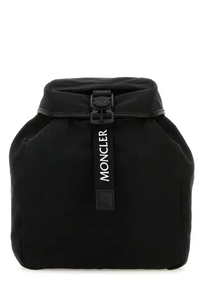 Moncler Black Polyester Trick Backpack