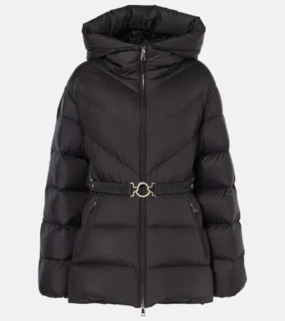 Moncler Brosse Quilted Down Jacket In Black