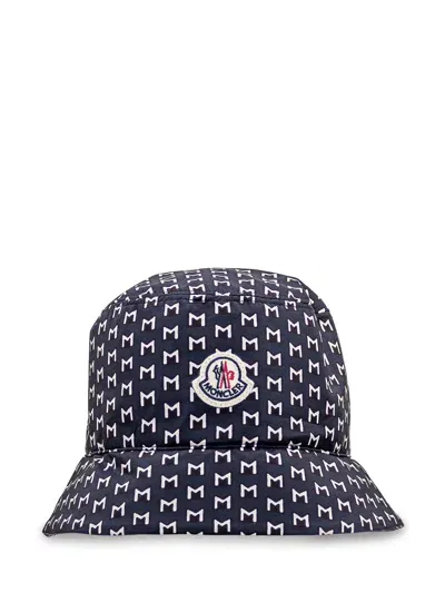 Moncler Bucket Hat In Blue