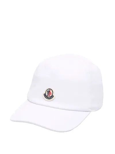 Moncler Kids' Unisex Baseball Cap In White