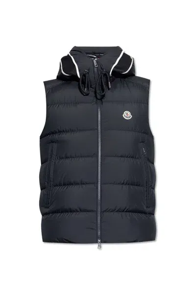 Moncler Cardamine Down Gilet In Blue