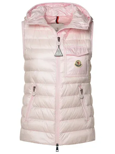 Moncler Chest Pocket Padded Vest In Pink