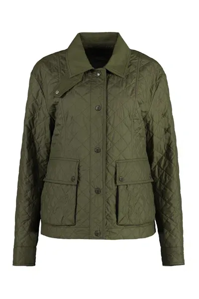 Moncler Green Galene Down Jacket In Neon Green