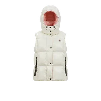 Moncler Collection Doudoune Sans Manches Luzule In White