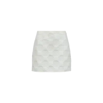 Moncler Collection Padded Mini Skirt White