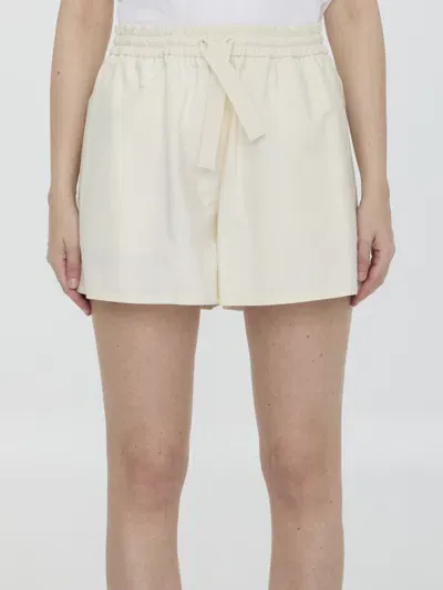 Moncler Off-white Drawstring Shorts