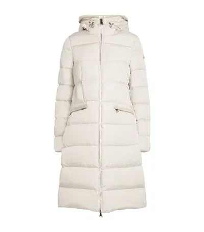 Moncler Down Avocette Longline Coat In White