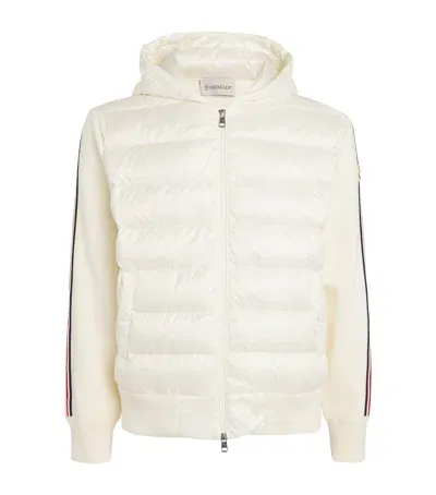 Moncler Down-filled Cardigan In White