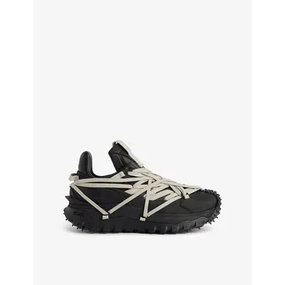 Moncler Genius Black Rick Owens X Moncler Trail Grip Leather Low-top Trainers