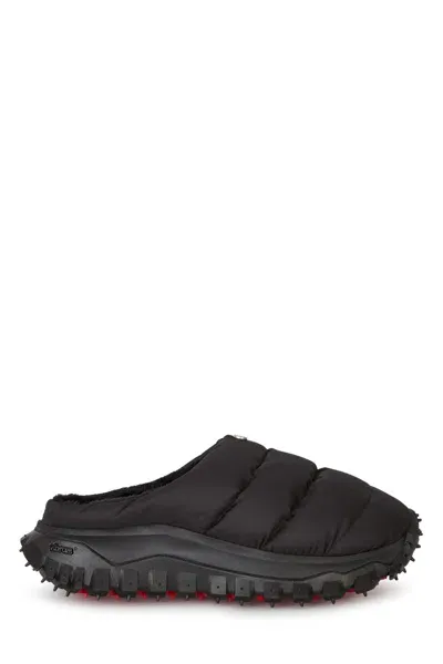 Moncler Genius Black Quilted Slides