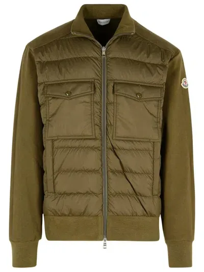 Moncler Green Cotton Sweatshirt