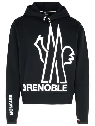 Moncler Grenoble Black Polyester Blend Sweatshirt