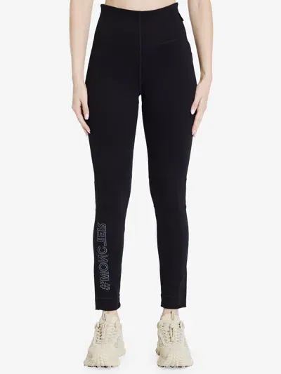 Moncler Jersey Leggings In Black