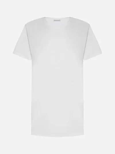 Moncler Logo-patch Cotton T-shirt In Black