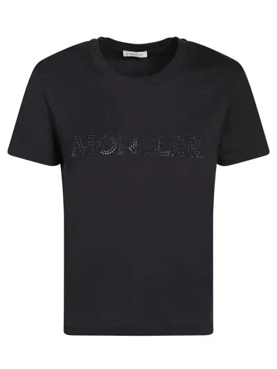 Moncler Logo-print T-shirt In Black