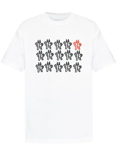 Moncler Logo-print T-shirt In White