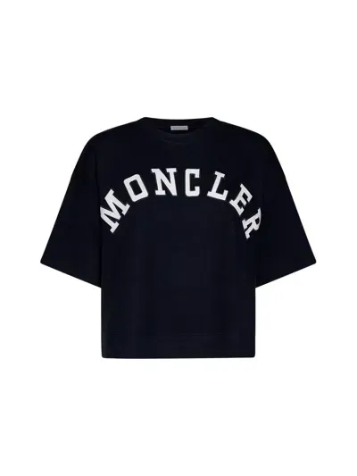 Moncler T-shirt In Blue