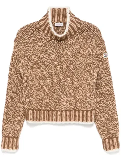 Moncler Brown Turtleneck Sweater