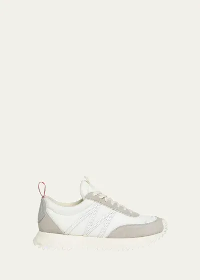 Moncler Pacey Nylon Sneakers In White