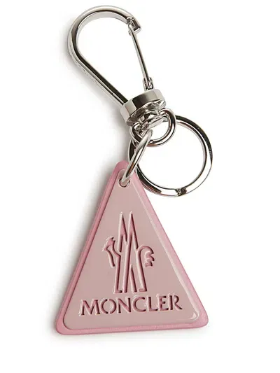 Moncler Portachiavi A Forma Di Logo In Pink