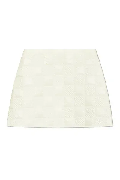 Moncler Quilted Skirt In White