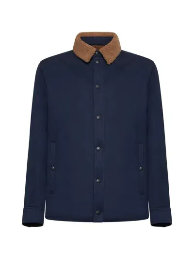 Moncler Shirts In Blue