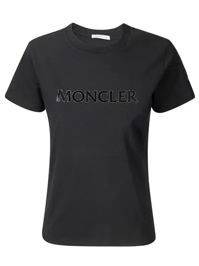 Moncler Ss T-shirt In Black