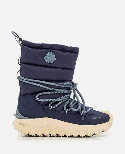 Moncler Trailgrip Apres High Gtx Snow Boots In Blue