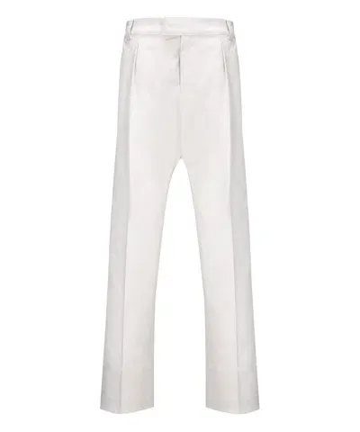 Moncler Trousers In White