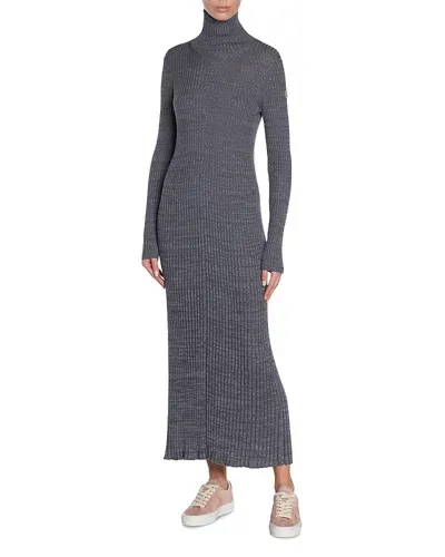 Moncler Turtleneck Sweater Dress In Black