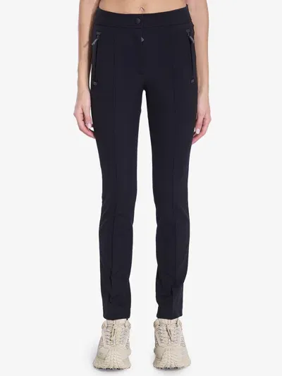 Moncler Twill Pants In Black